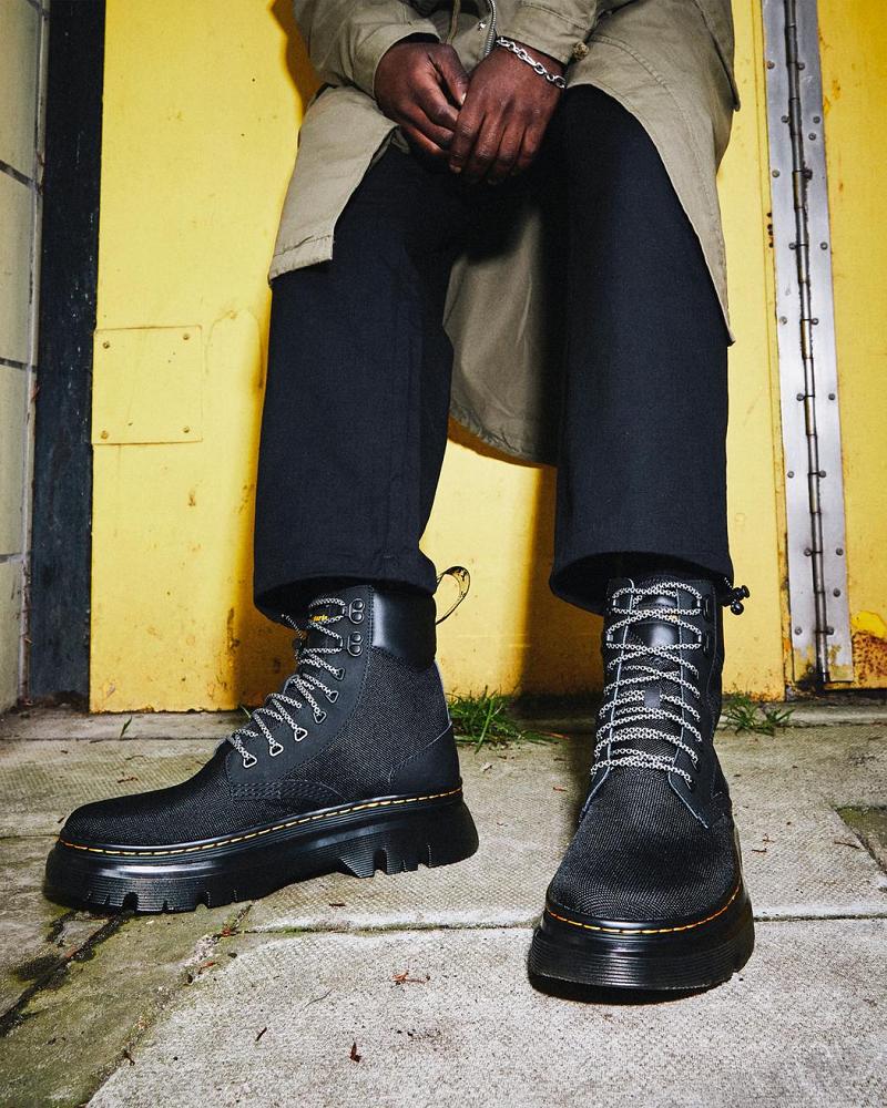 Black Men's Dr Martens Tarik Utility Ankle Boots | CA 450TCE